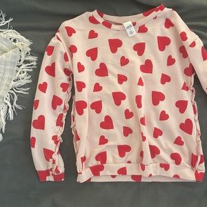 Girls Heart Sweatshirt